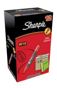 MARKER PERM. W10 ŚCIĘTY CZERWONY C 1,5-5,0 1szt