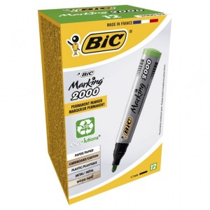 BIC Marking 2000 Ecolutions Marker zielony okrągła końcówka 1 szt