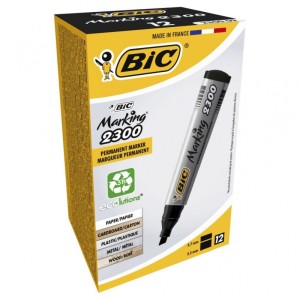 BIC Marking 2300 Ecolutions Marker czarny ścięta końcówka 1 szt