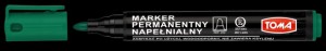 MARKER PERMANENTNY TO-222 ZIELONY OKRĄGŁY