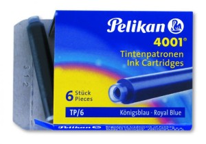 NABOJE PELIKAN KRÓTKIE TP 6szt NIEBIESKIE