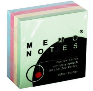 NOTES KOSTKA MINI 50x50 240k PASTELOWA