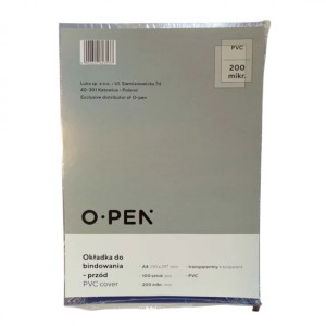 OKŁADKA DO BINDOWANIA PRZÓD 200mic 100szt