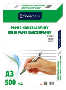 Papier kancelaryjny A3 500 =