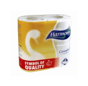 PAPIER TOALETOWY COMFORT HARMONY BIAŁY 4szt