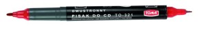 PISAK DWUSTRONNY DO CD CZERWONY TO-321