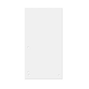 Przekładki DONAU, karton, 1/3 A4, 235x105mm, 100szt., białe