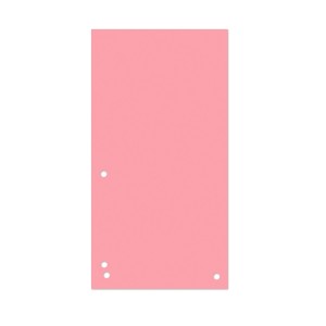 Przekładki DONAU, karton, 1/3 A4, 235x105mm, 100szt., jasnoróżowe