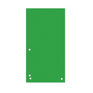 Przekładki DONAU, karton, 1/3 A4, 235x105mm, 100szt., zielone