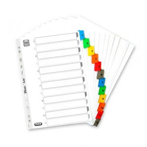 PRZEKŁADKI KARTON A4 MYLAR KOL.IND. NUM. 1-12 1kpl