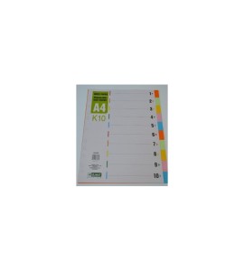 PRZEKŁADKI KARTONOWE 1-10 D.RECT