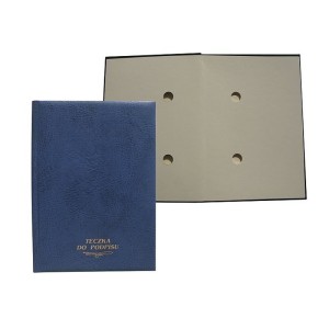 TECZKA DO PODPISU 10K. 2 OTWORY GRANATOWA