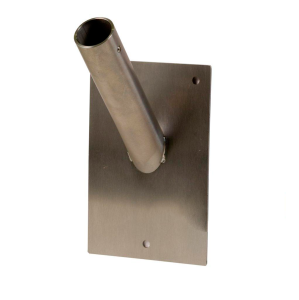 Uchwyt flagowy fasadowy "PROSTOKĄT" ze stali nierdzewnej pojedynczy.