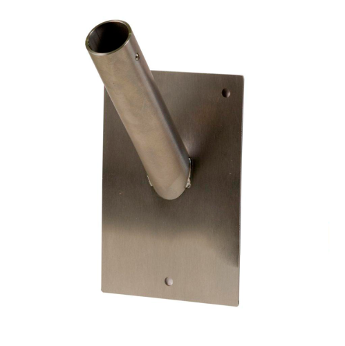 Uchwyt flagowy fasadowy "PROSTOKĄT" ze stali nierdzewnej pojedynczy.