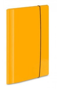 TECZKA Z GUMKĄ 2 ŻÓŁTA