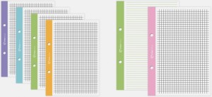 Wkład do segregatora A5 50 # kolorowy margines