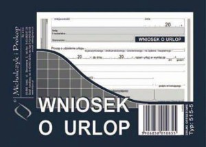 Wniosek o udzielenie urlopu