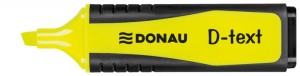 Zakreślacz fluorescencyjny DONAU D-Text, 1-5mm (linia), żółty
