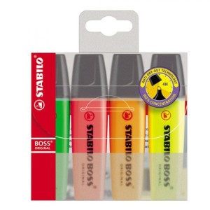 ZAKREŚLACZ BOSS 70 ETUI 4 SZT.