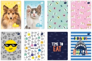 Zeszyt A5 32 # UV mix wzorów 10 szt