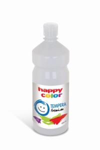 Farba tempera Premium 500ml, biały, Happy Color