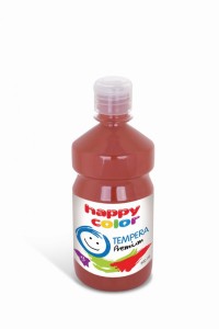 Farba tempera Premium 500ml, ciemnobrązowy, Happy Color