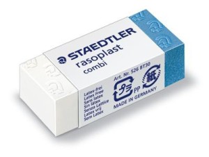Gumka Rasoplast combi, 43x19x13 mm, 30 szt. w opk., Staedtler