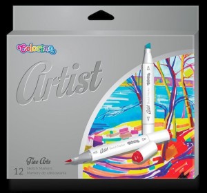 Markery do szkicowania ARTIST 12 kol. Colorino Kids