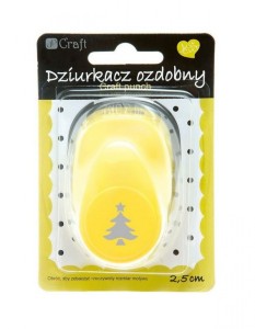 DZIURKACZ OZDOBNY 2,5cm CHOINKA