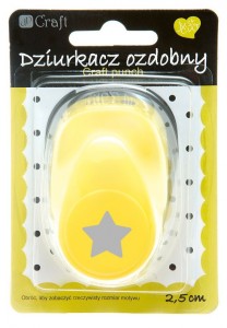 DZIURKACZ OZDOBNY 2,5cm GWIAZDA
