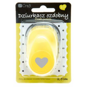 DZIURKACZ OZDOBNY 2,5cm SERCE