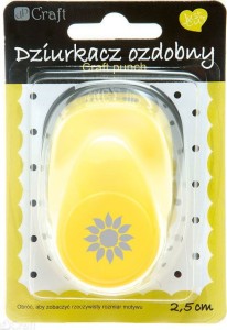 DZIURKACZ OZDOBNY 2,5cm SŁONECZNIK
