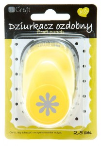 DZIURKACZ OZDOBNY 2,5cm STOKROTKA