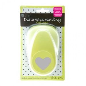 DZIURKACZ OZDOBNY 6,3cm SERCE