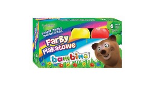 FARBY PLAKATOWE 6 KOLORÓW 20ml STD BAMBINO*