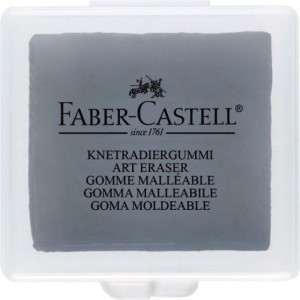 GUMKA ARTYSTYCZNA CHLEBOWA SZARA W ETUI PLASTIKOWYM FABER-CASTELL