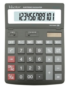 KALKULATOR VECTOR BIUROWY DK-206 BLK 12-POZ.