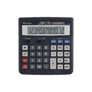 KALKULATOR VECTOR BIUROWY DK-209DM BLK 12-POZ.