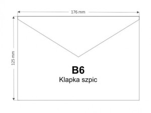 KOPERTA B6 SP BIAŁA 1000szt