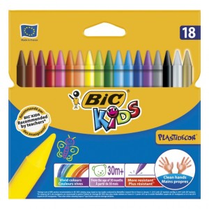BIC Kids Plastidecor Kredki świecowe 18 kolorów