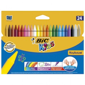 BIC Kids Plastidecor Kredki świecowe 24 kolory