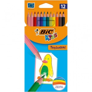 BIC Kids Tropicolors Kredki Ołówkowe 12 kolorów
