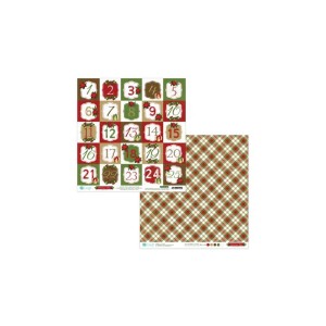 PAPIER DWUSTR. 30,5x30,5cm CHRISTMAS TIME 08 5k