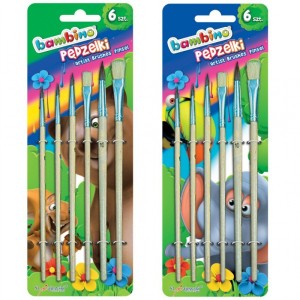 PĘDZELKI 6szt BAMBINO STD*