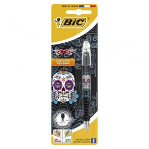 BIC X Pen Decor FP Skull niebieski Blister 1 szt