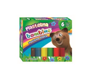 PLASTELINA 6 KOLORÓW BAMBINO STD*