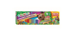 PLASTELINA KWADRAT 18 KOLORÓW BAMBINO STD