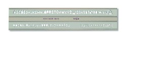 SZABLON CYFROWO LITEROWY 5mm 748006