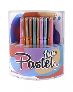 PENMATE DŁUGOPIS METALOWY FUN PASTEL W DISPLEJU 25 SZT.