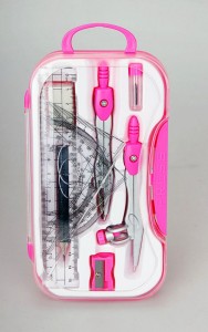 PENMATE KOMPLET CYRKLI PC-103 Z PRZYBORAMI KREŚLARSKIMI NIEBIESKI